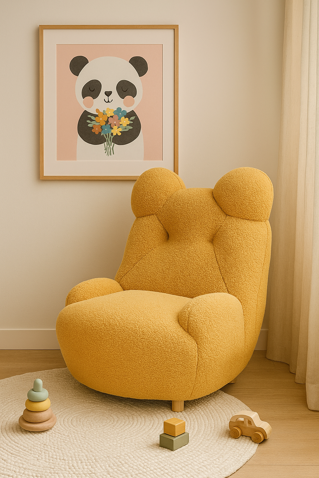 Kids panda sofa